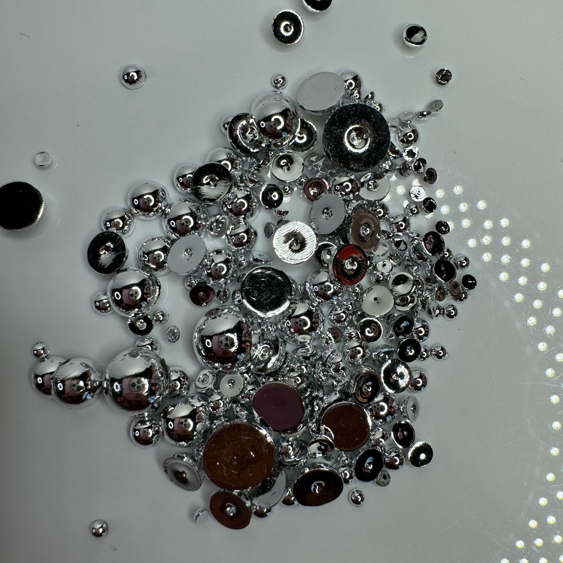 Silver beads