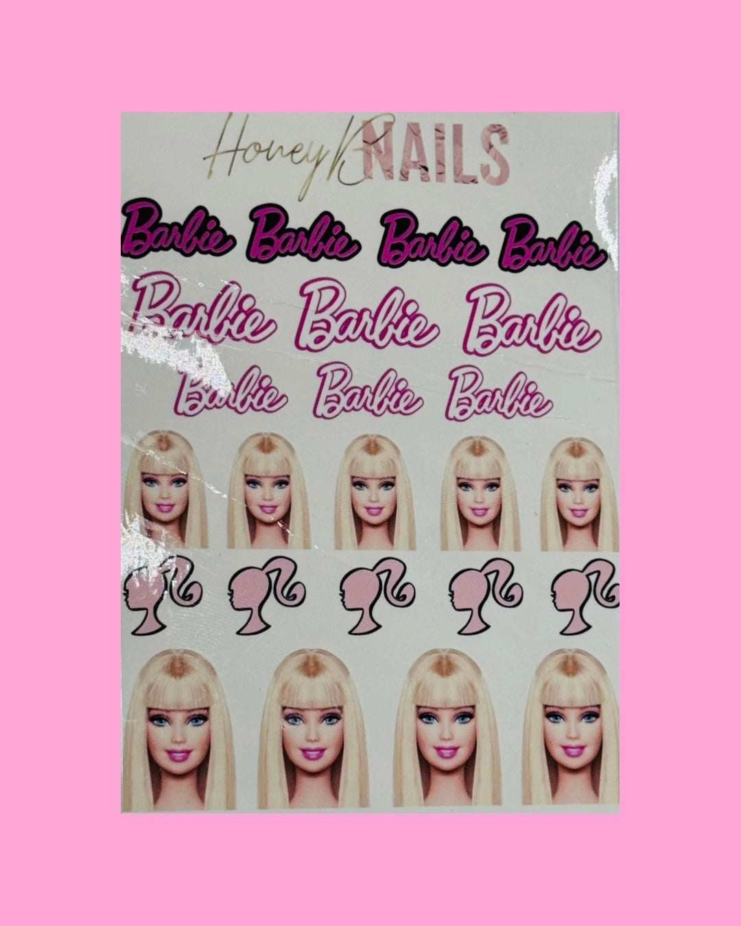 Barbie Nail Water Decal