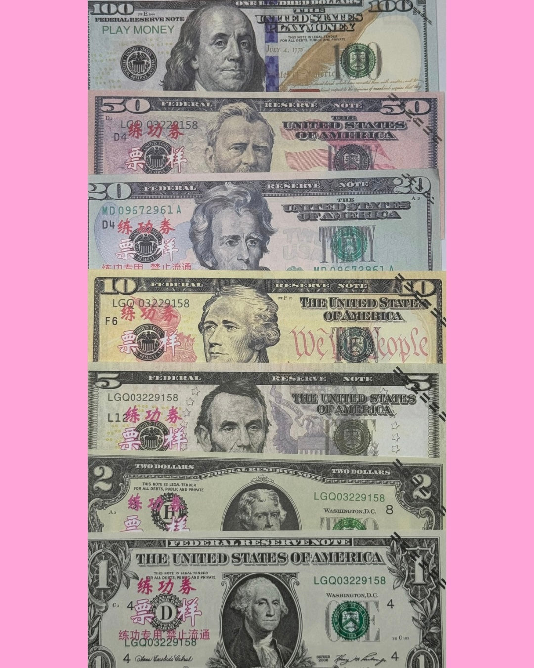 Prop Nail Money (15pc mix)