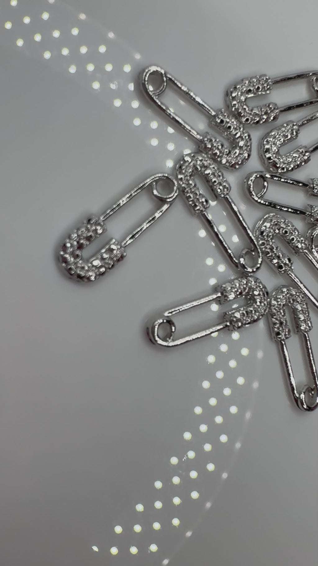 Safety pin charms
