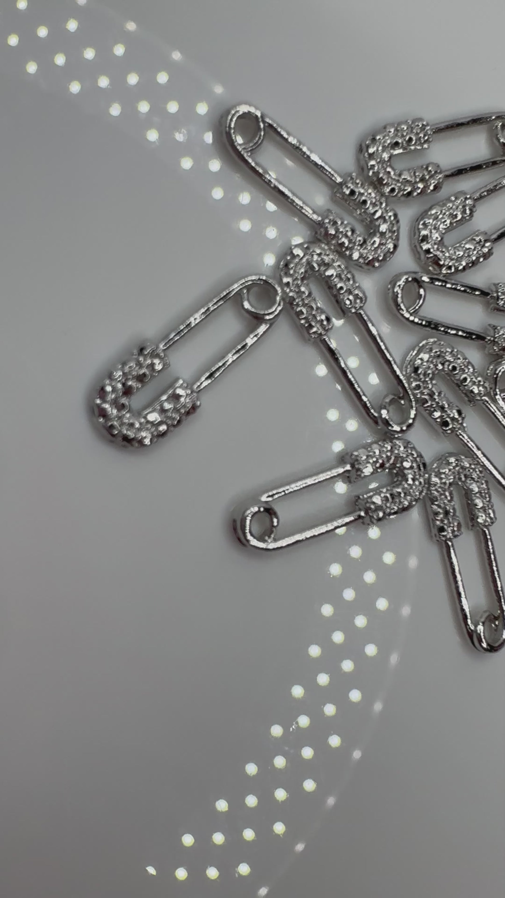 Safety pin charms
