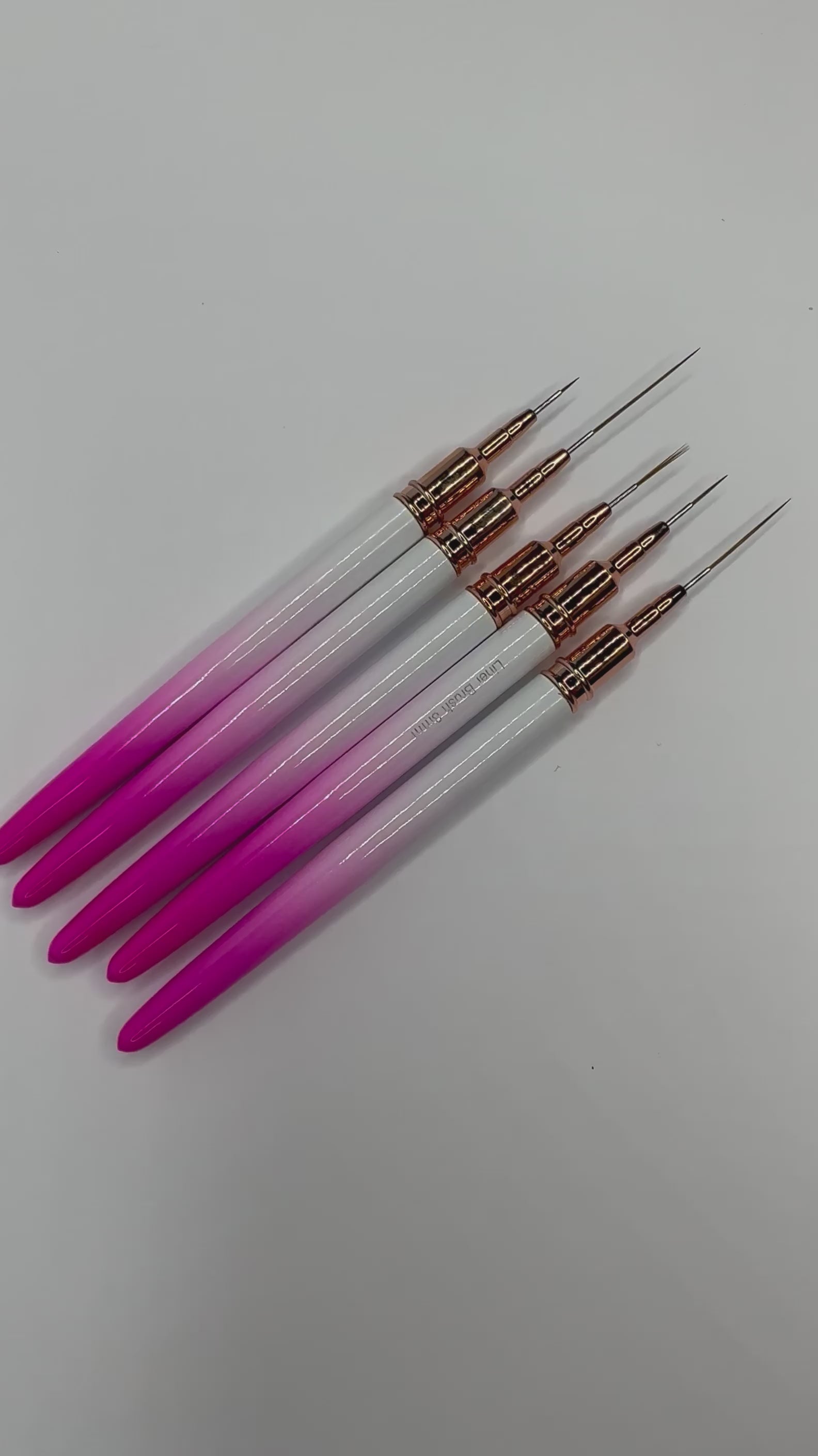 Nail art liner brushes