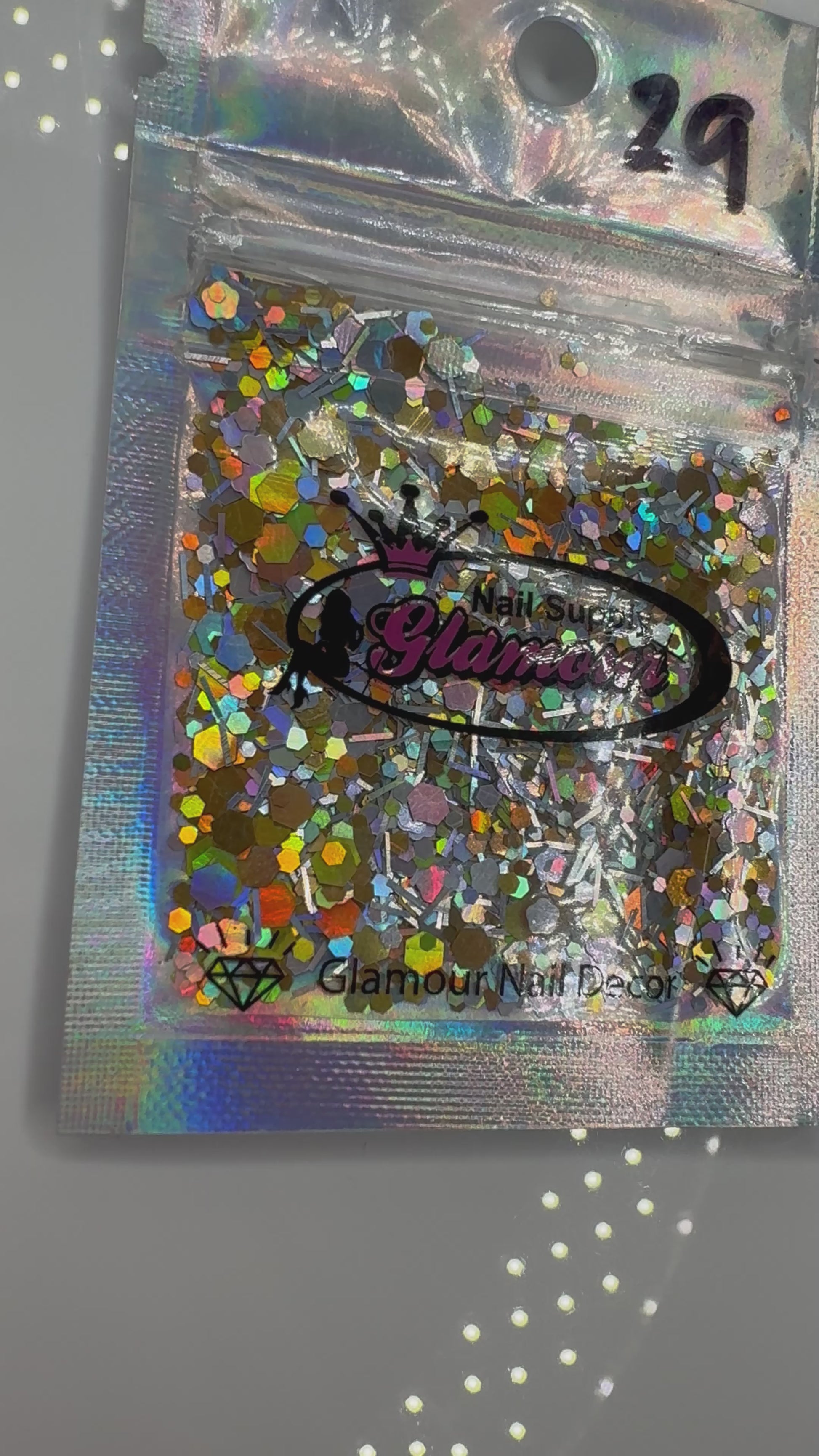 Gold & silver glitter mix