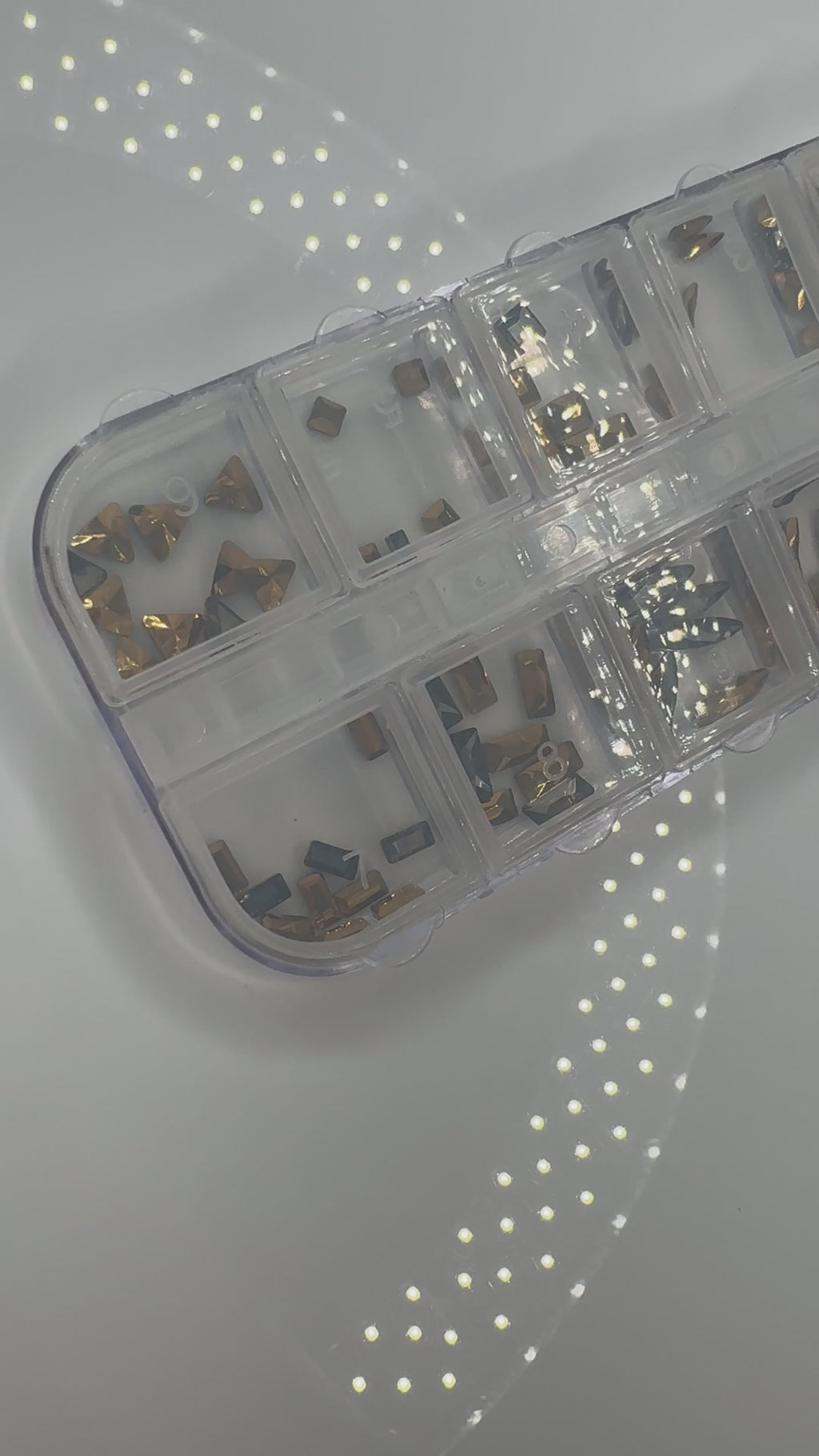 Gold ab rhinestones