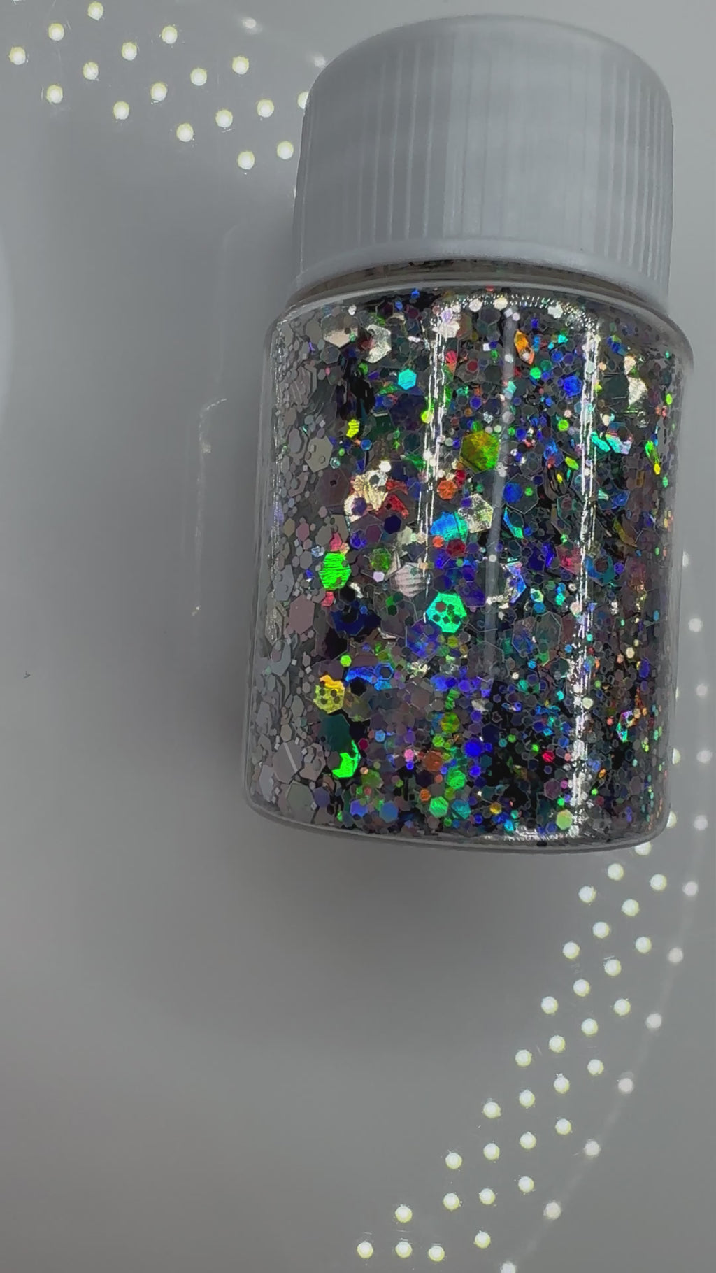 Chunky silver glitter