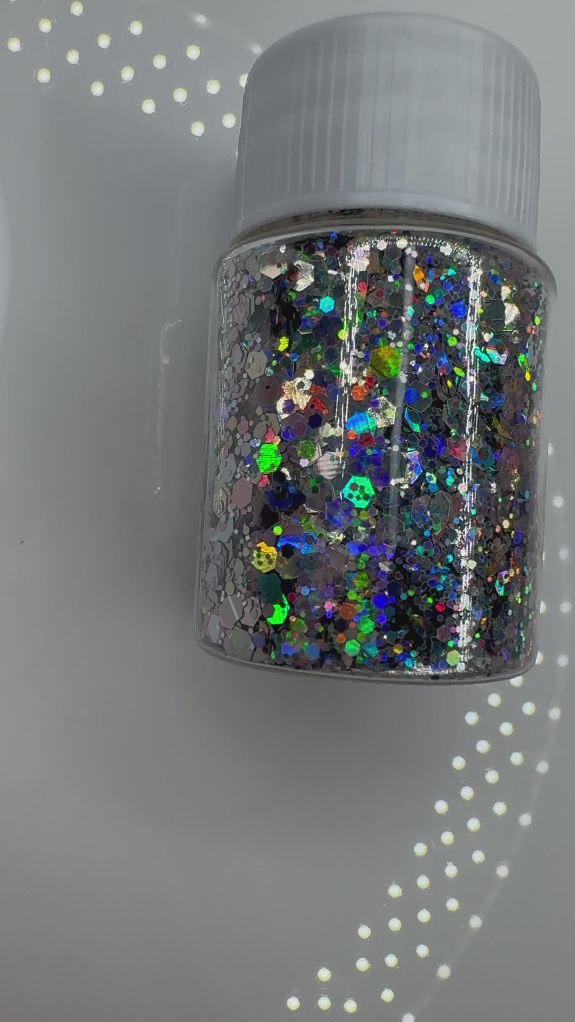 Chunky silver glitter